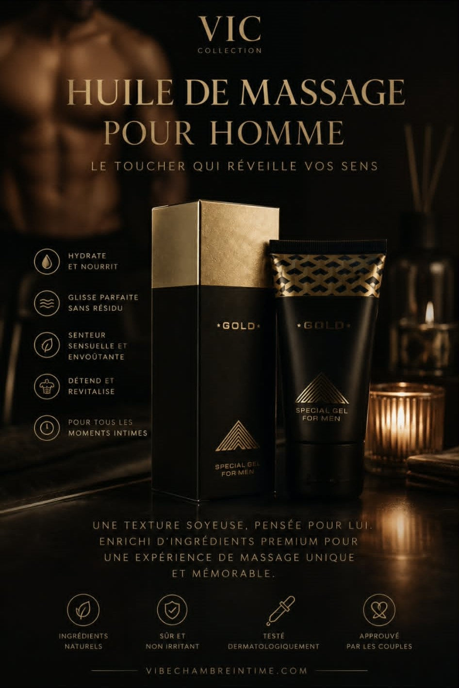 Massage Oil pour homme